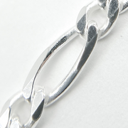 Z74SS. Sterling Silver Figaro Chain